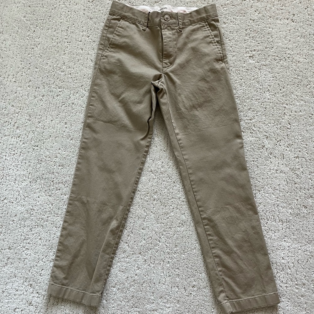 JCrew Crewcuts boys slim fit khakis
